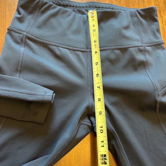 Athleta Women's Leggings Blue Pockets Size Small Tall - Size ST Mesh Panel - Picture 6 of 16